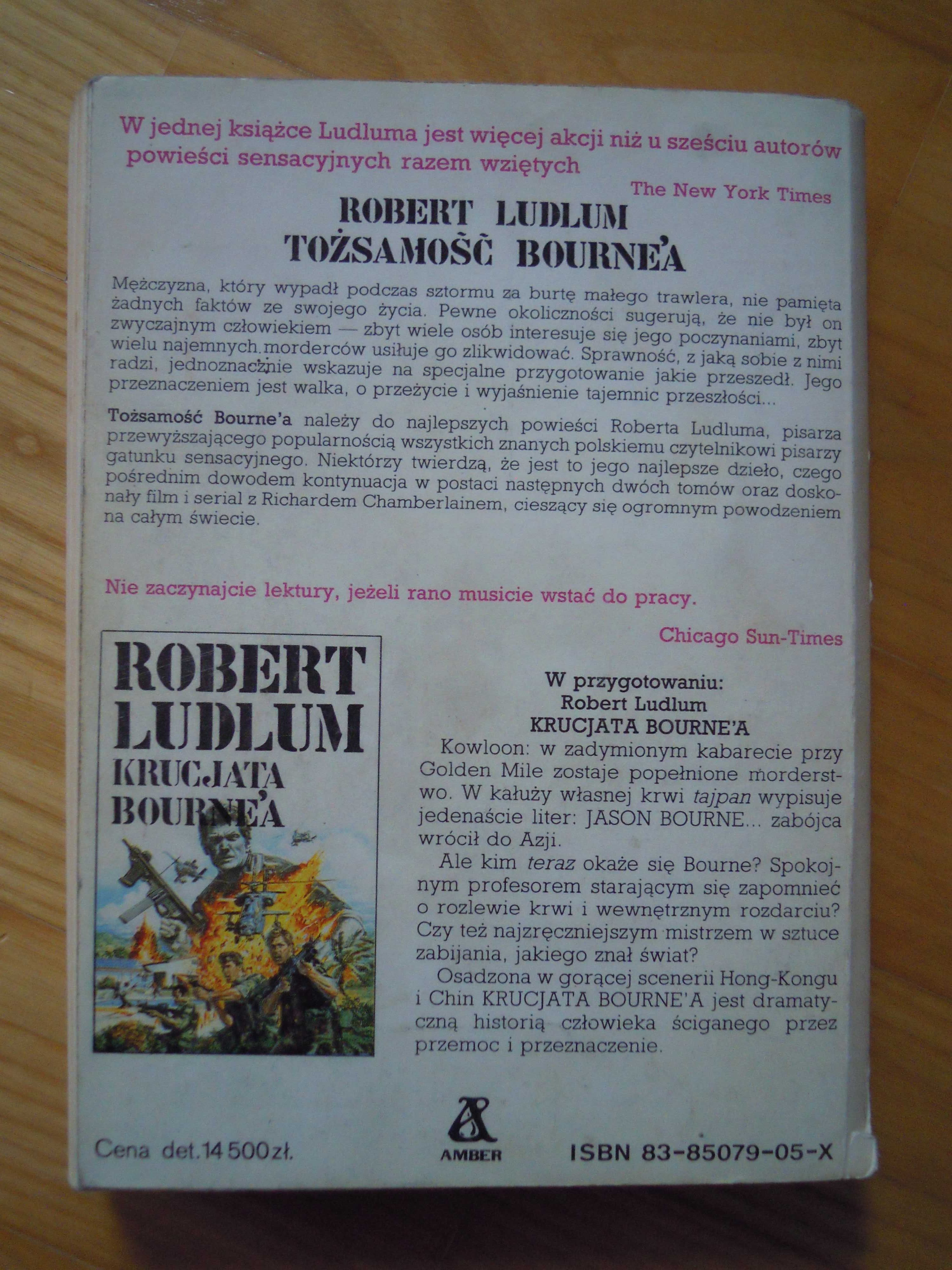 "Tożsamość Bournea" Robert Ludlum