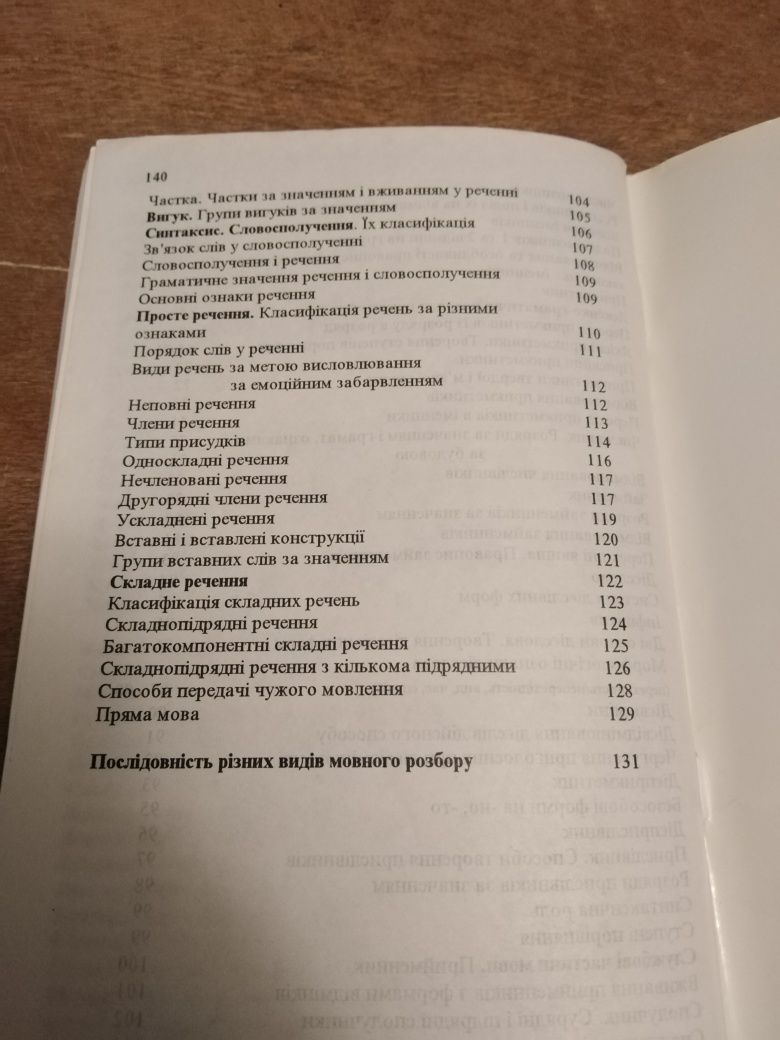 Книга.Граматика української мови,в таблицях та схемах.