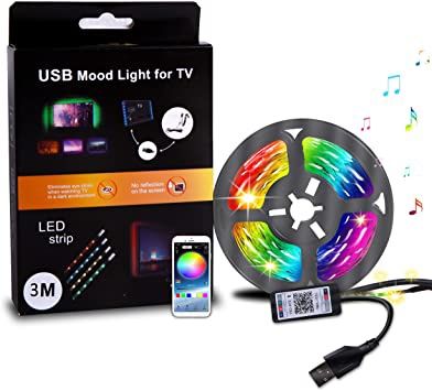 Fita LED TV 3M RGB+Sincroniza com Música