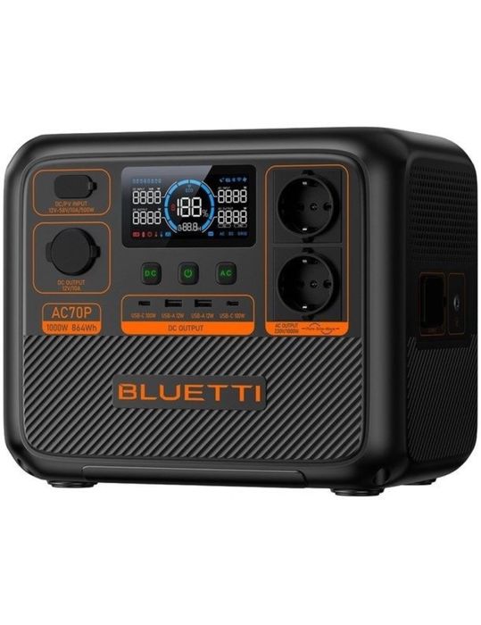 Зарядна станція BLUETTI  AC70P, 1000 Вт, 864 Вт*год