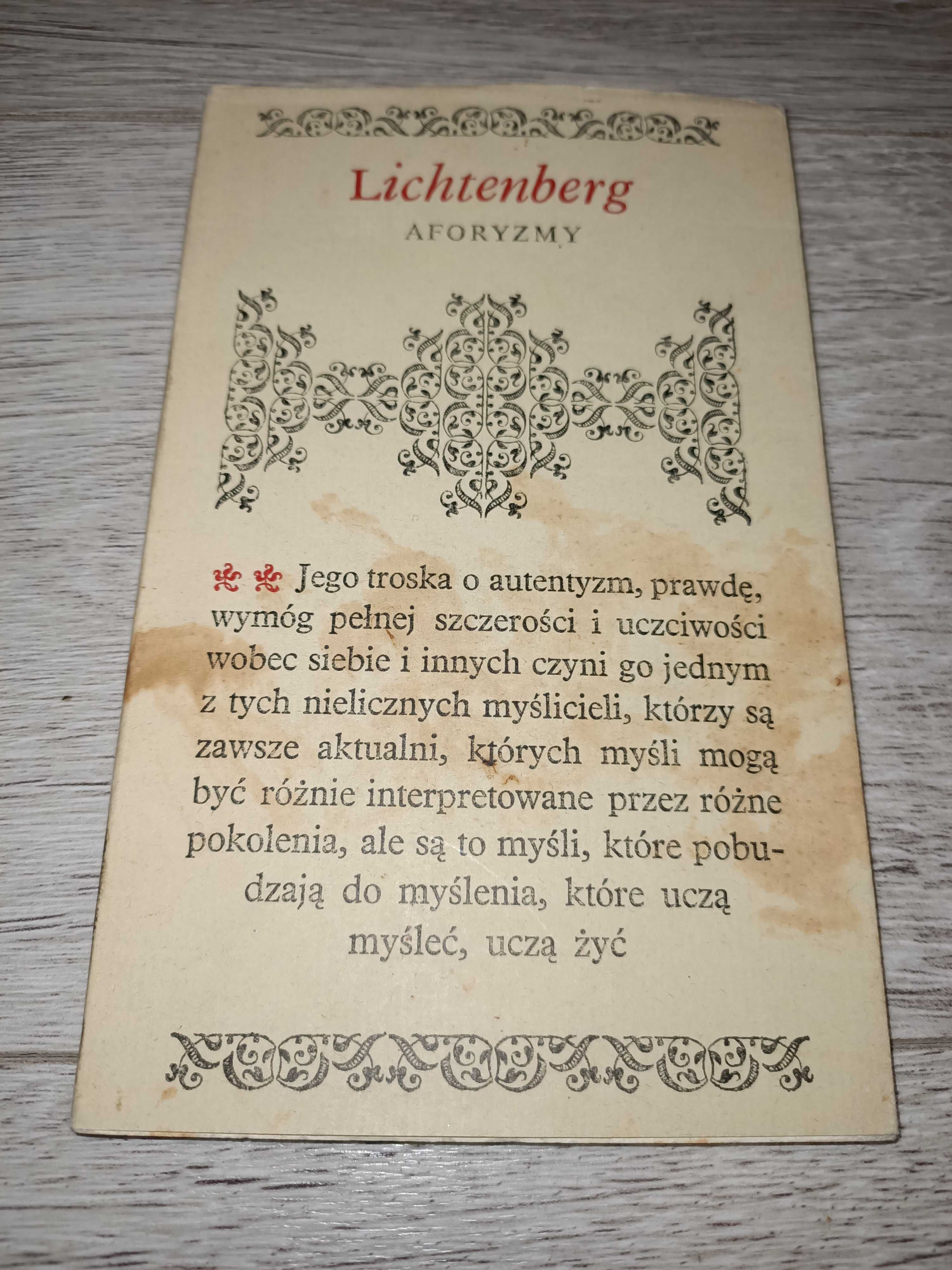 Aforyzmy G C Lichtenberg