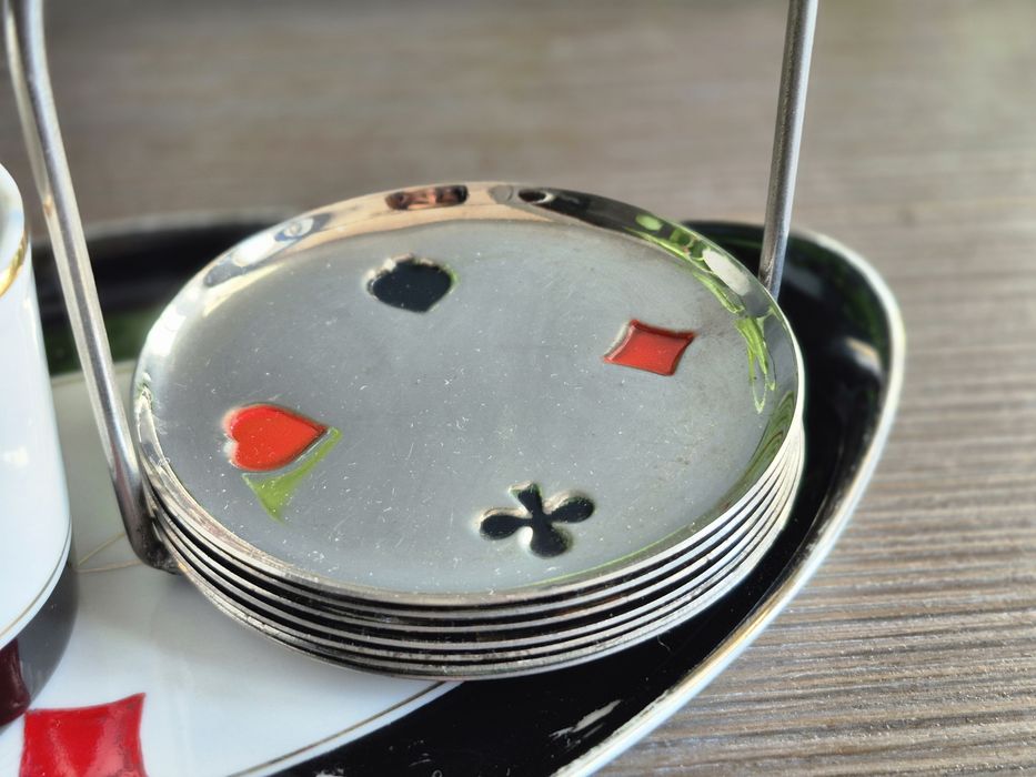 Zestaw brydżowy porcelana Ćmielów