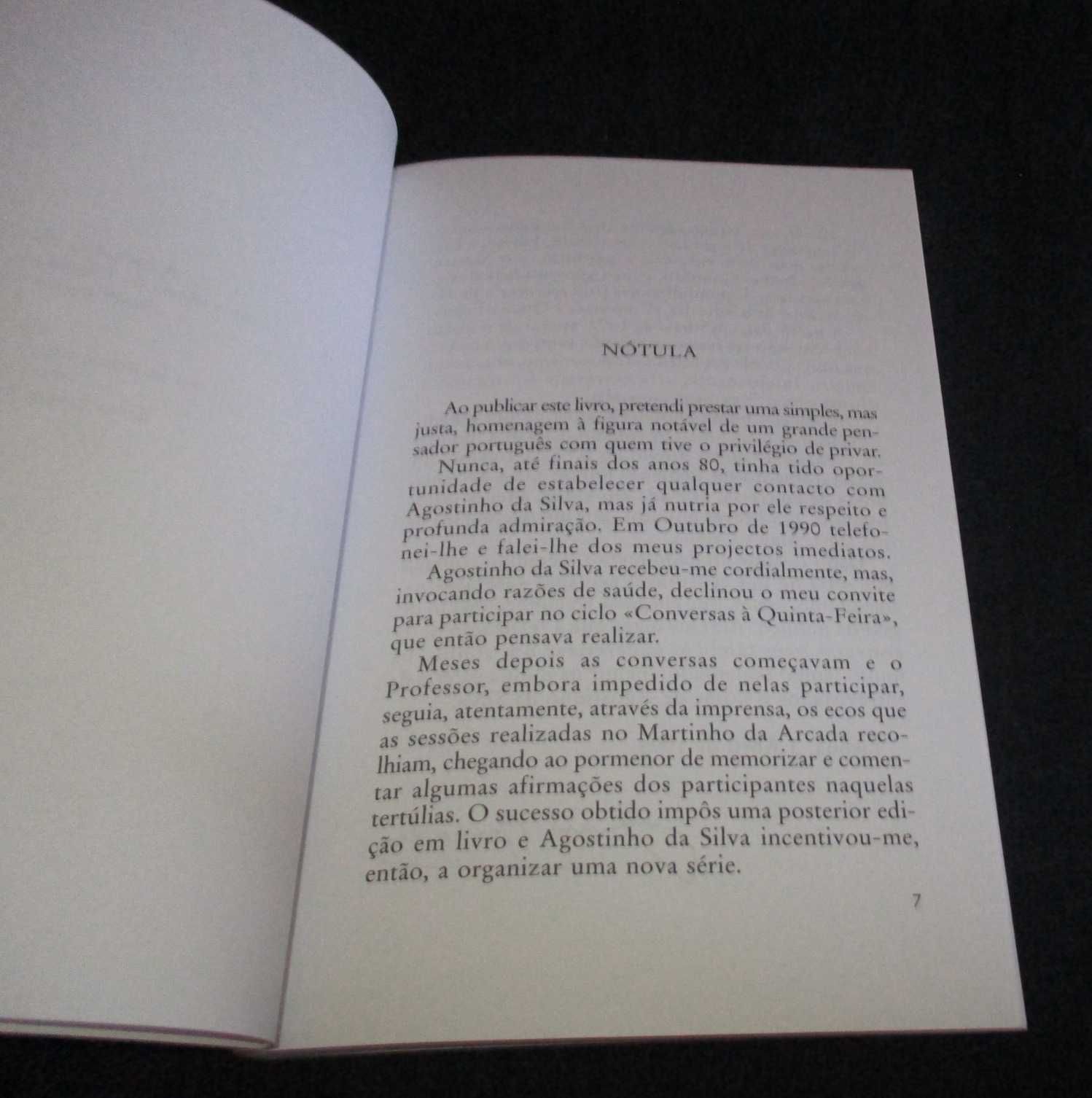 Livro A Última Conversa Agostinho da Silva