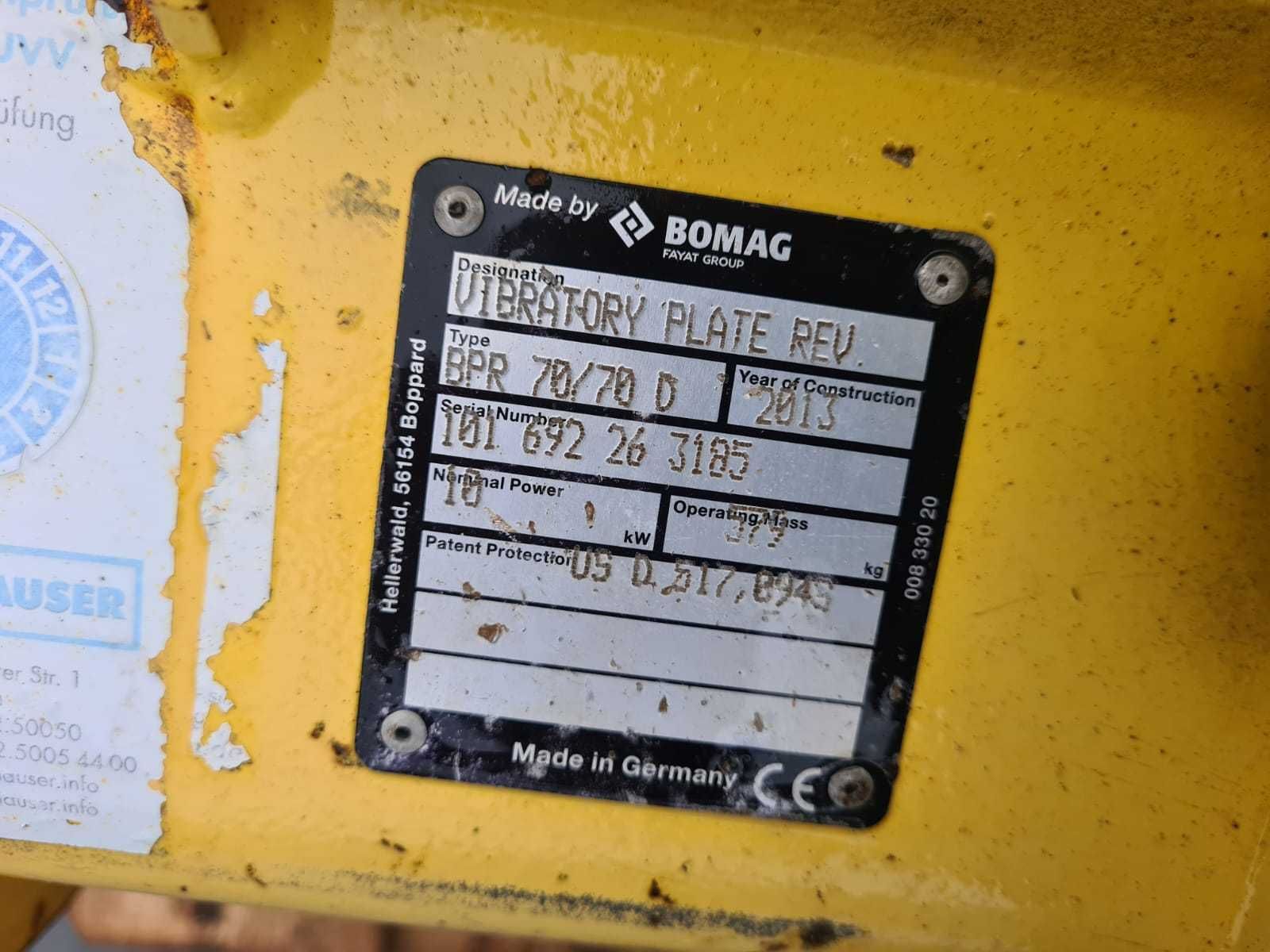 Zagęszczarka Bomag BPR 70/70D Wacker Weber Batmatic Ammann