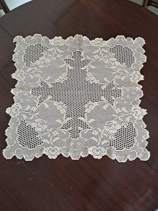Renda de croché, feito à mão