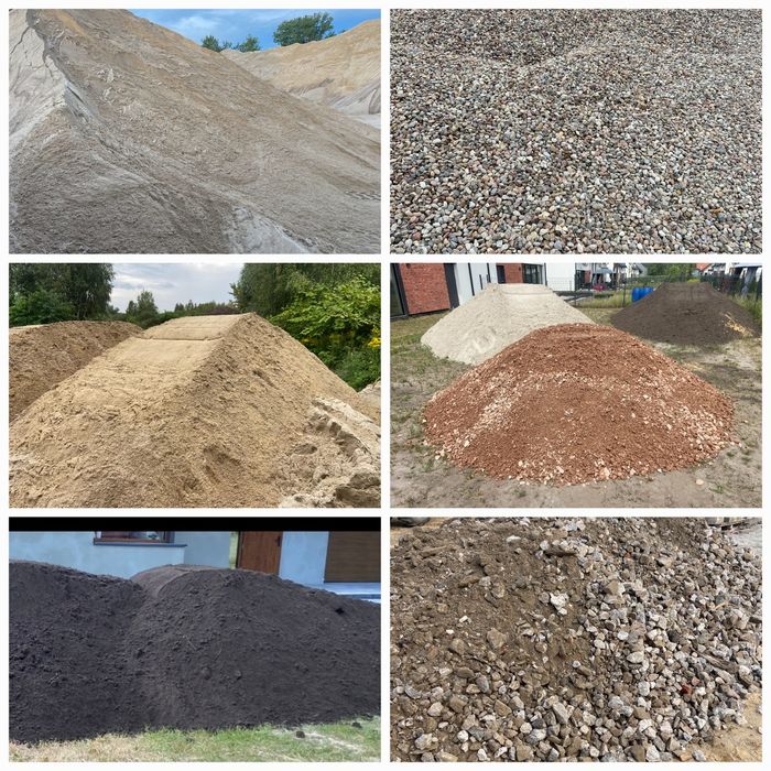 piach piasek żwir ziemia gruz kruszywo transport w ciągu 24h