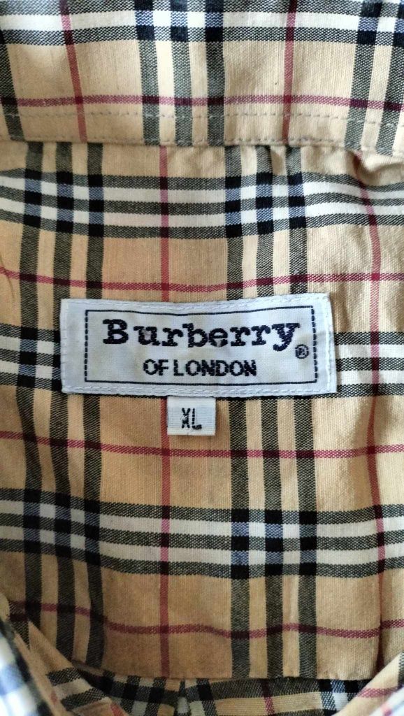 Koszula z długim rękawem burberry London casual y2k skate krata