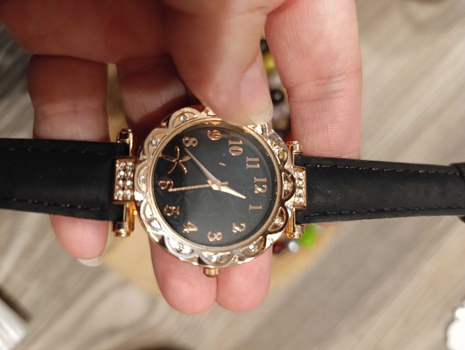 Zestaw bransoletek crackle + zegarek