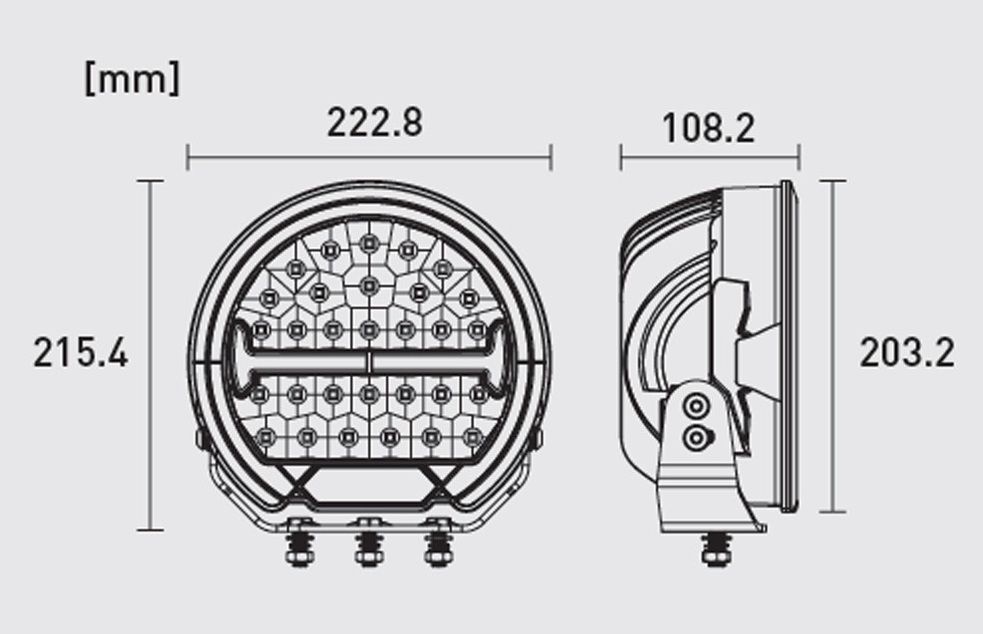 Farol LED 150W OSRAM C Mínimo e pisca COM Homologação e Capa