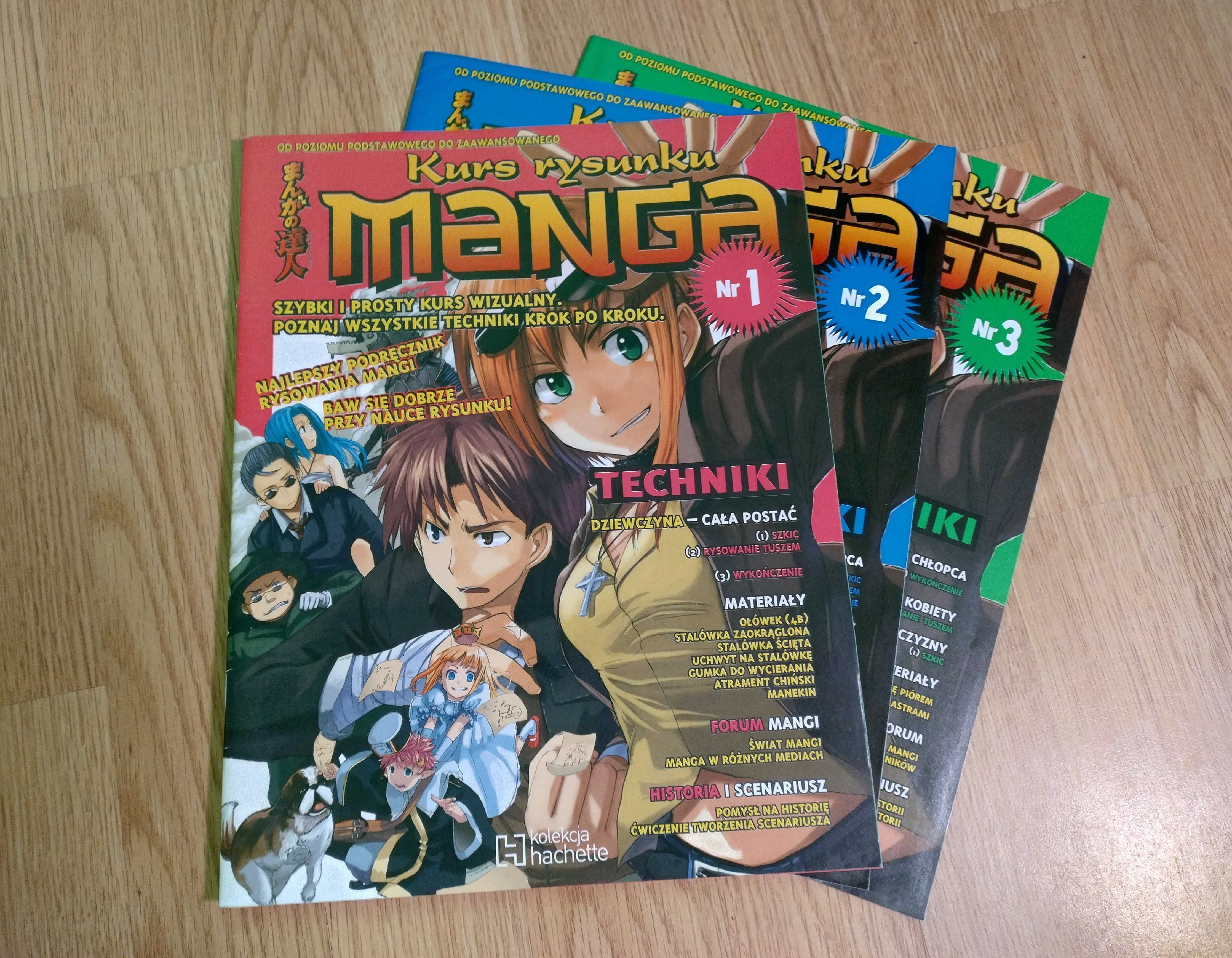 Kurs rysunku manga Hachett 1-3