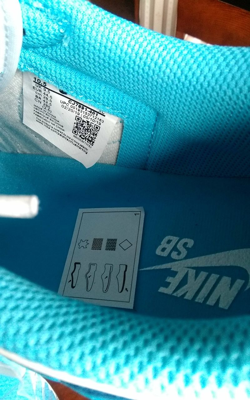 (r.44,5) Nike Jordan 1 Low SB UNC ERIC KOSTON Jordan 1 University Blue