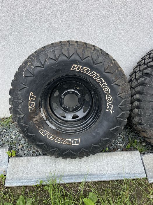 2 Opony terenowe hankook dynapro mt z felgami 15 cali