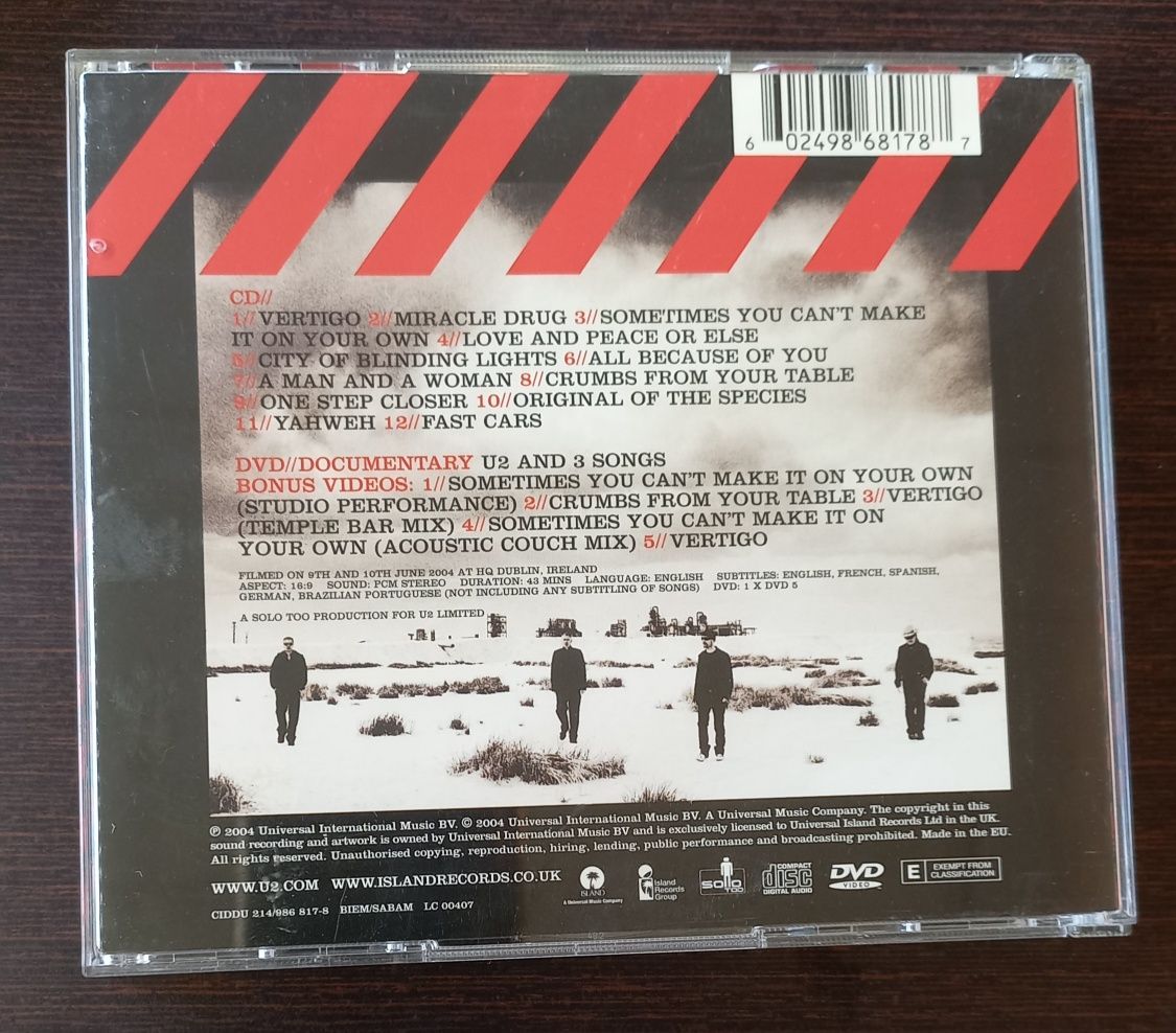 DVD + CD dos U2 How To Dismantle An Atomic Bomb