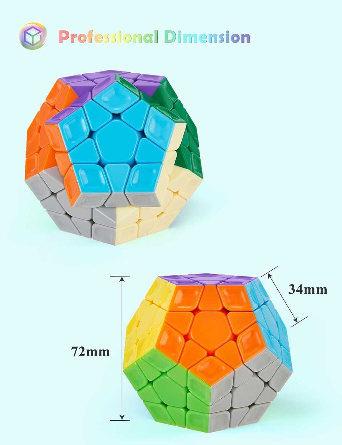 Kostka logiczna CUBE MEGAMINX DWUNASTOŚCIAN 3x3 12 B109