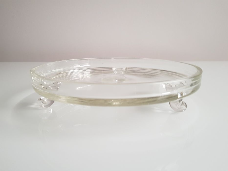 Patera szklana na ciasto
