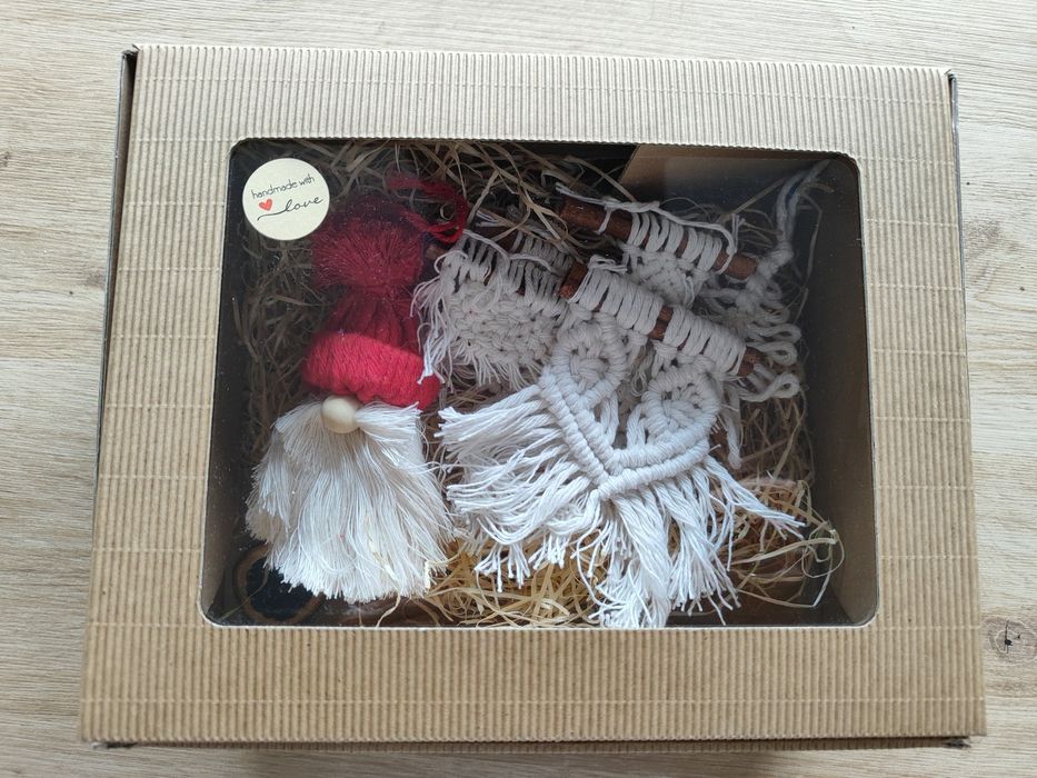 Nowe ozdoby świąteczne handmade  makrama