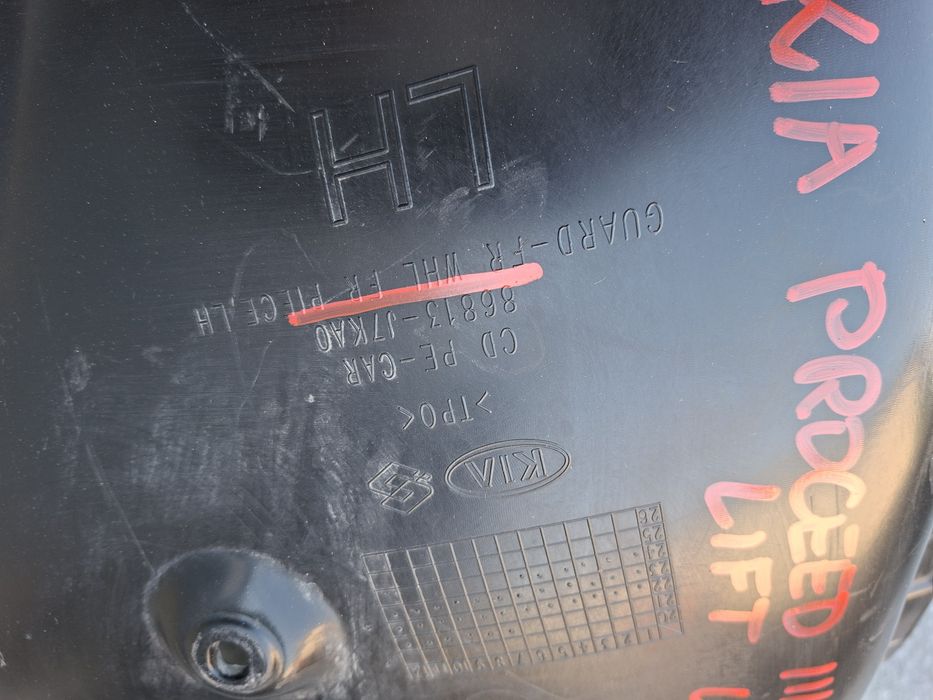 Kia Ceed III gt  Proceed III gt lift nadkole lewy przód  Oryginał