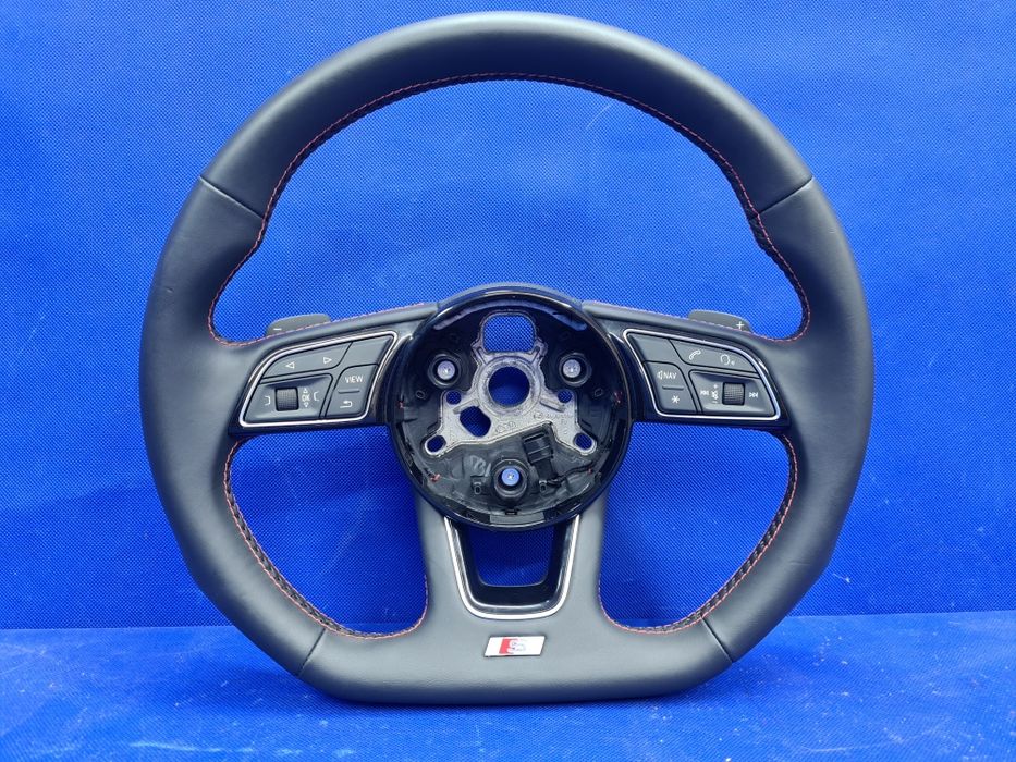 KIEROWNICA ścięta łopatki czerwona nić S-LINE A4 B9 A5 S5 F5 oryginał