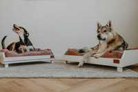 # Drewniane Luksusowe Legowisko Psa Retro Vintage Łóżko Posłanie Kota