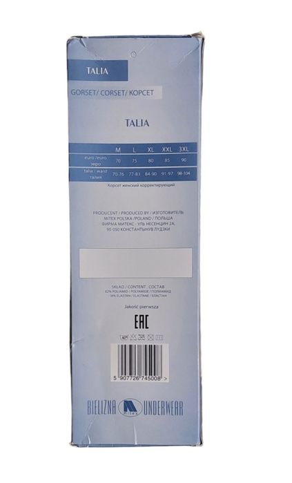 Gorset pas modelujący Talia Mitex beż