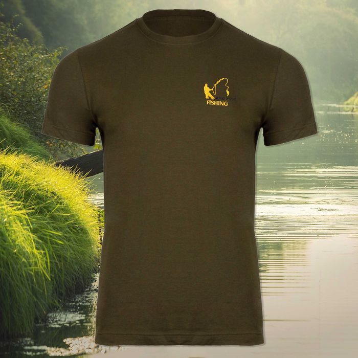 Koszulka wędkarska na ryby FISHING 100% BAWEŁNA Polski producent !