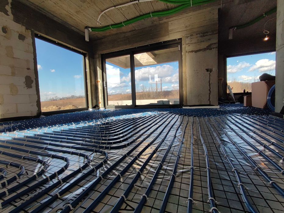 Posadzki Ogrzewanie podłogowe cwu wod kan rekuperacja, Klimatyzacja