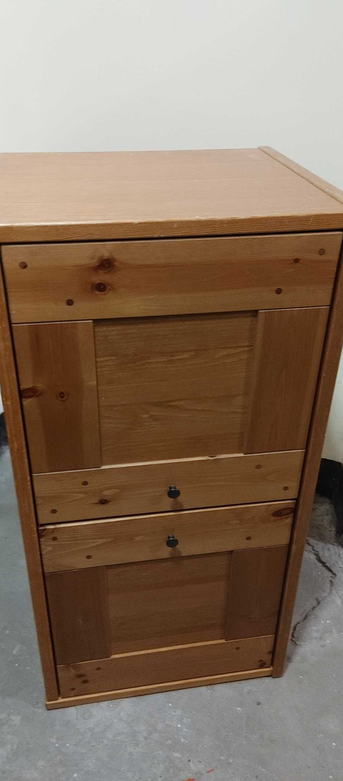 szafka na buty IKEA Leksvik-drewno-IKEA HEMNES-regał