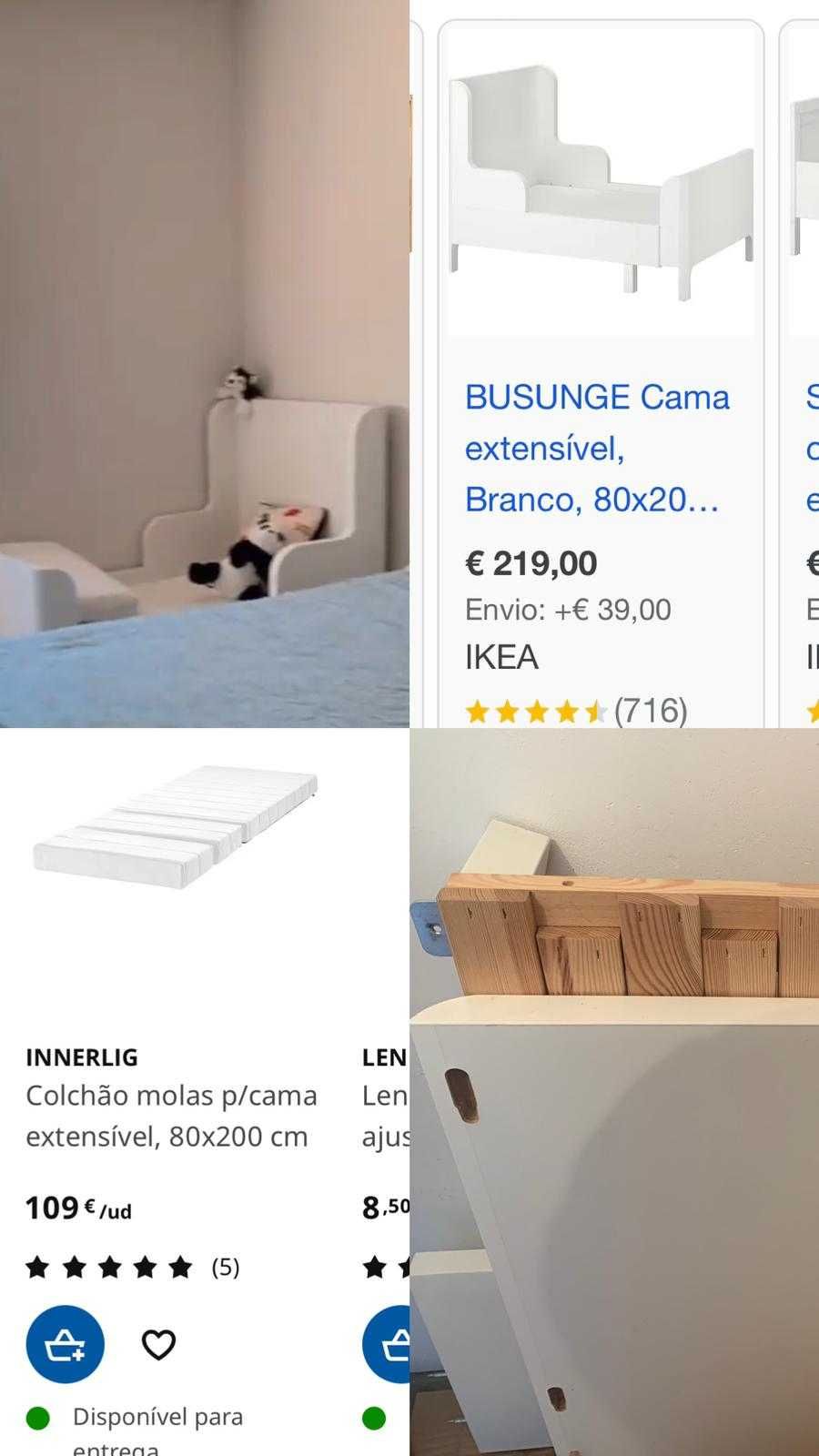 Cama extensível da Ikea.