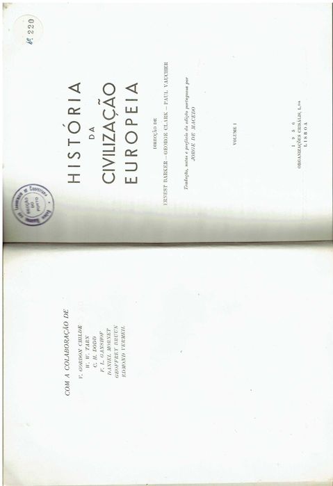 11864

História da Civilização Europeia
org. de Ernest Barker