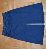 50^ bpc trapezowa spódnica jeans  z rozcięciem 50/52 nowa