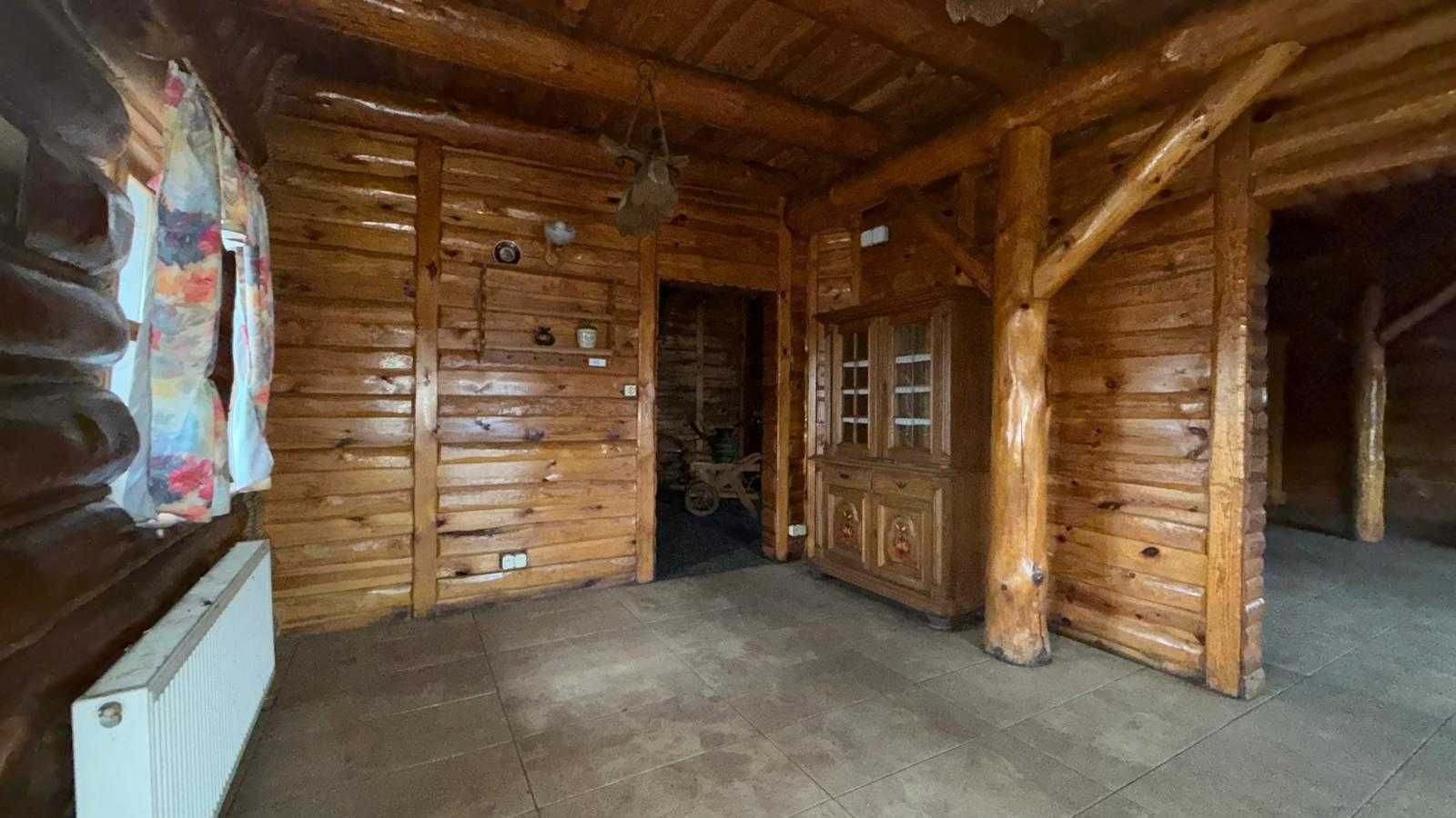 Dom z bali działka 5000m oraz staw Piotrków Trybunalski