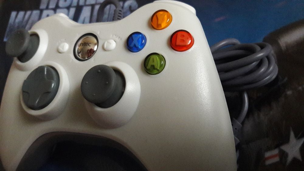 Xbox 360 Gamepad проводной, джойстик для ПК Windows белый