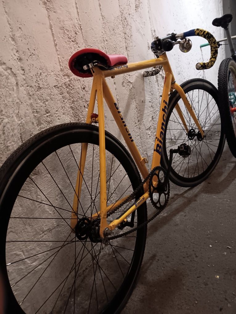 Rower BIANCHI ostre koło, fixed gear, szosa, zamiana