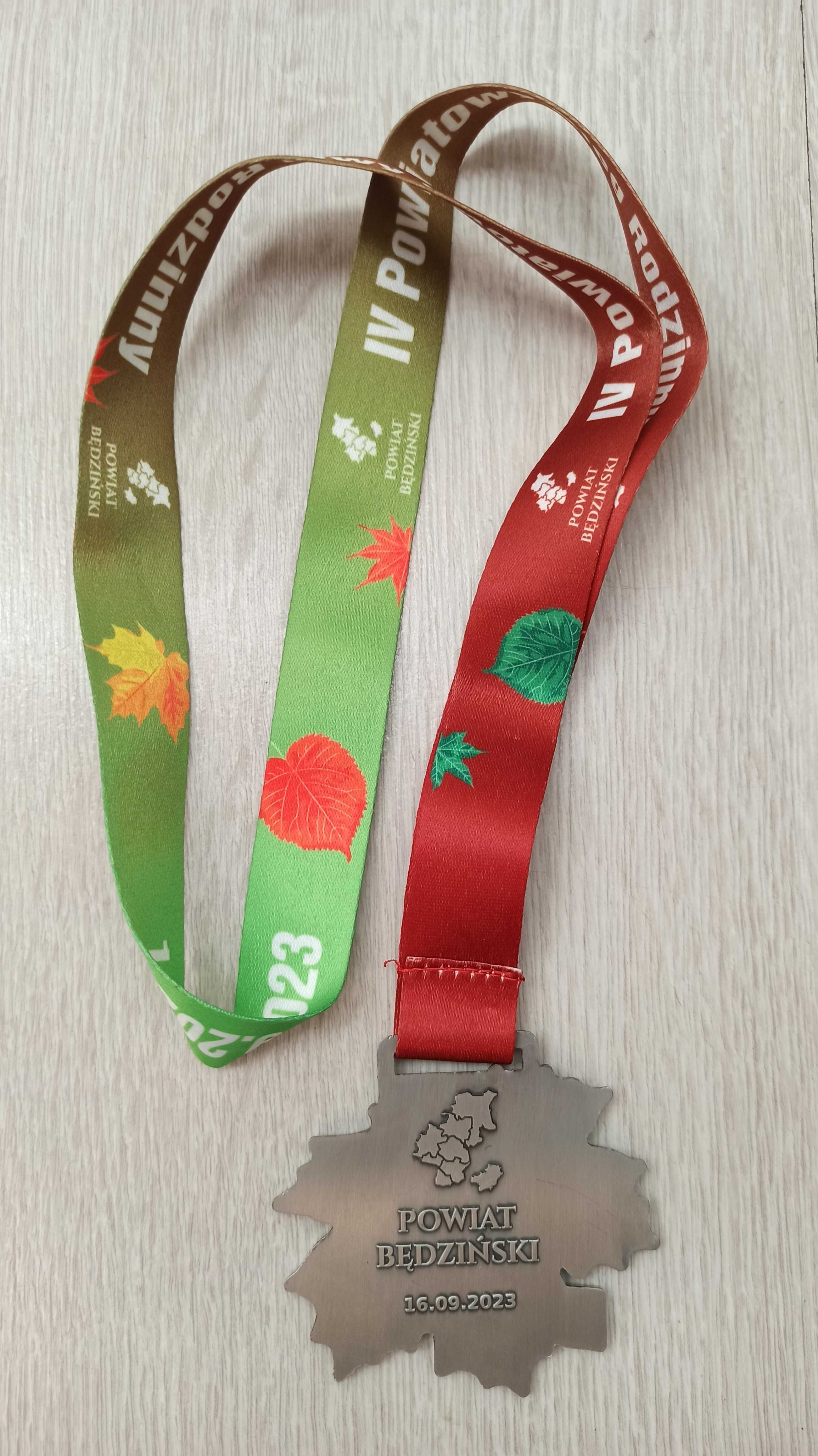 Medal z biegu "IV Powiatowy Bieg Rodzinny" 16.09.2023