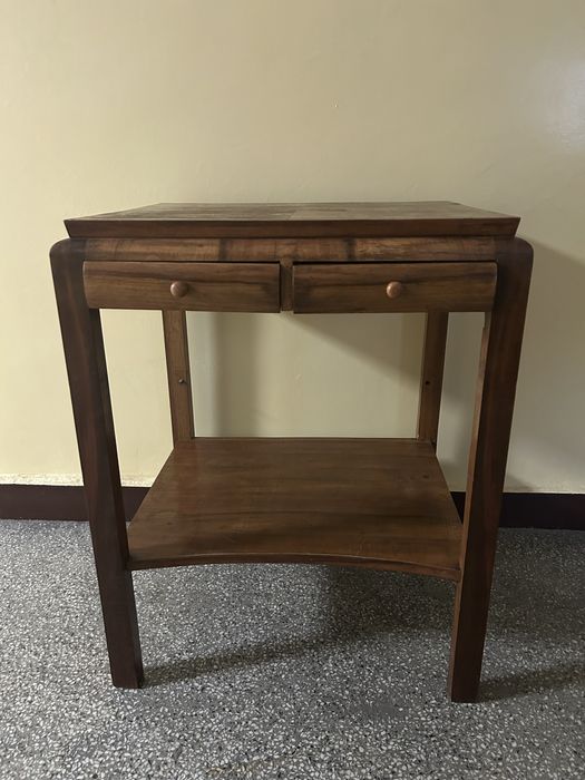 Stolik PRL - sekretarzyk 2 szuflady vintage