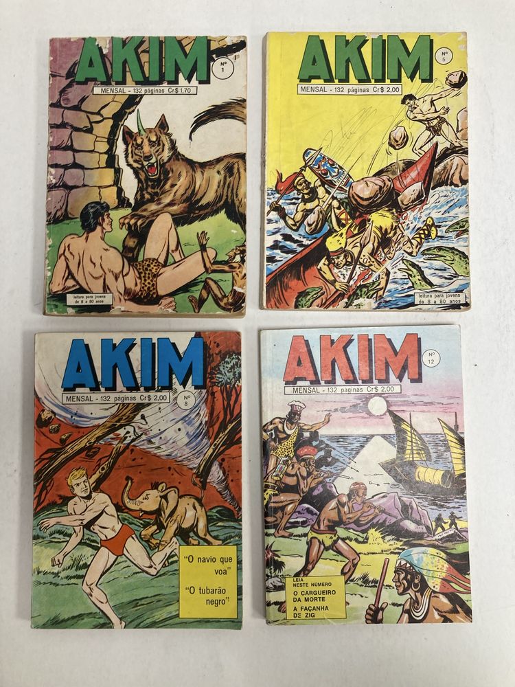 Livros BD antigos Fantasma, Akim, Corsário Negro