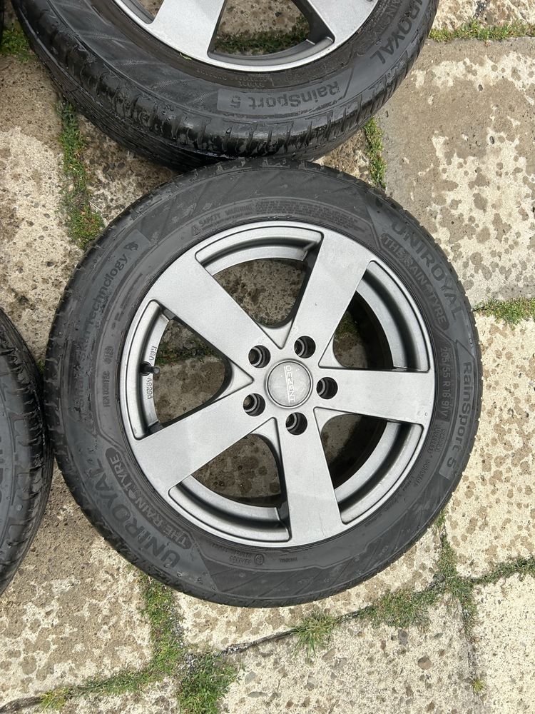 Jak Nowe Alufelgi Opel 16 5x110 astra zafira Opony Uniroyal 7-8mm 2021