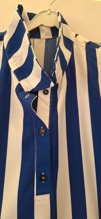 Vestido largo riscas