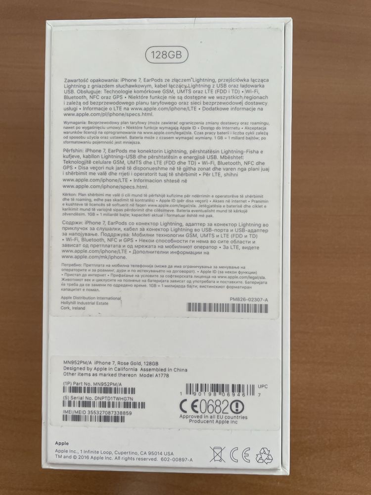 iPhone 7 128GB różowe złoto