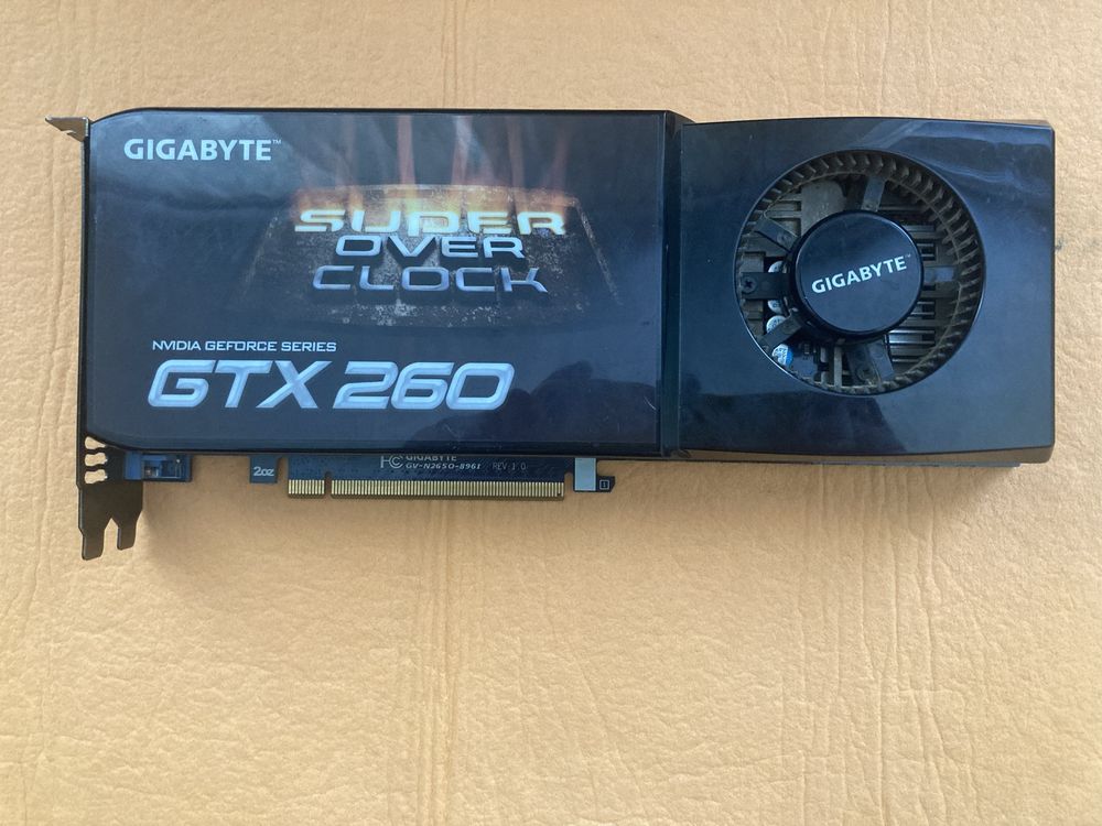 Nvidia Geforce Gigabyte GTX 260 896MB/448bit/GDDR3