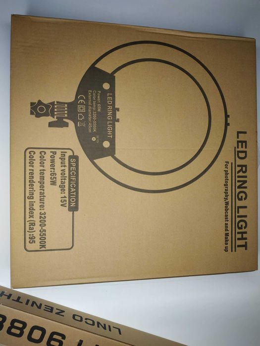 Профессиональная кольцевая лед лампа 45 см Комплектация - Премиум