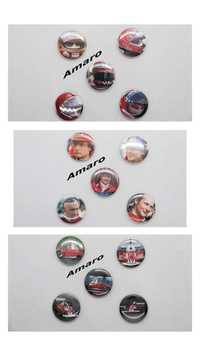 Lote de 5 Pins 32mm Niki Lauda Formula 1/F1 (3 Modelos)| Automobilia