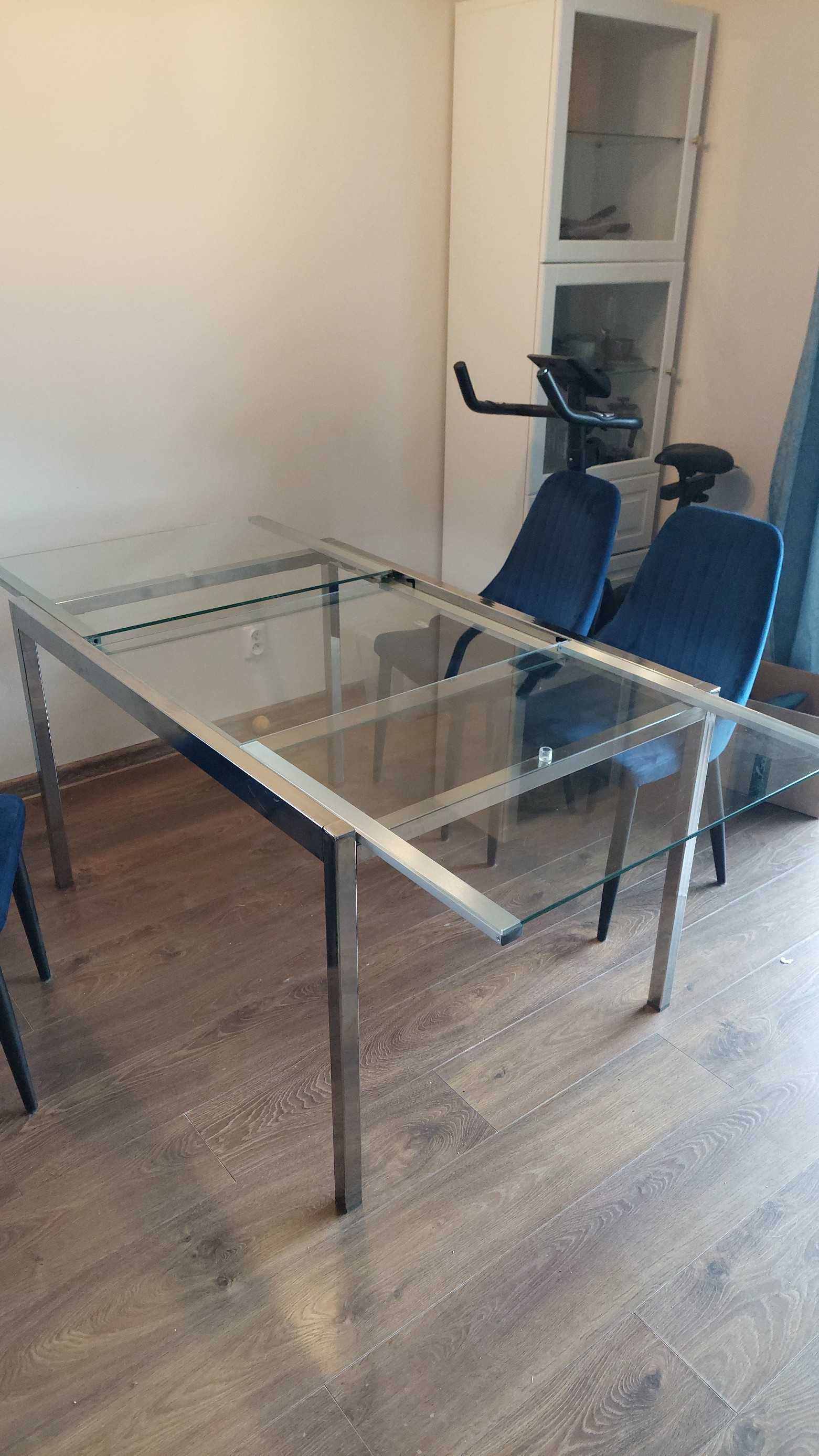 Stół rozkładany IKEA szklany blat