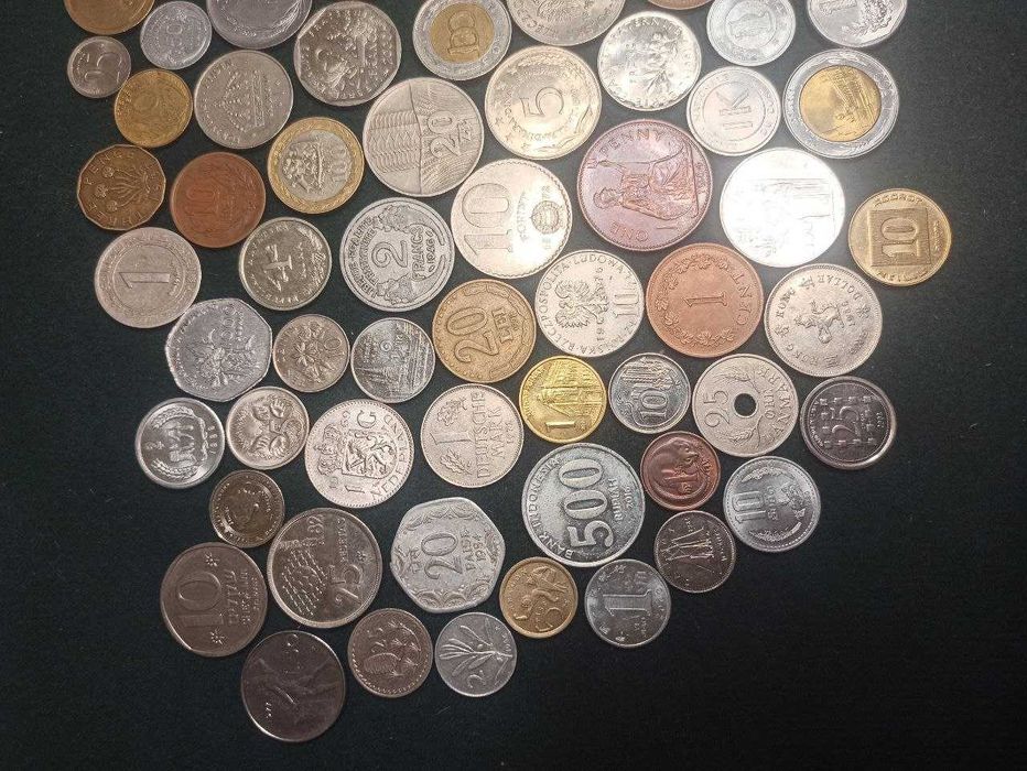 Набір монет світу 100 шт. всі континенти - без повторів / набір №36