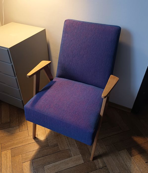 Fotel z PRL-u po renowacji