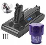 Bateria akumulator do odkurzacza dyson v10 25.2V 6000mAh z filtrem