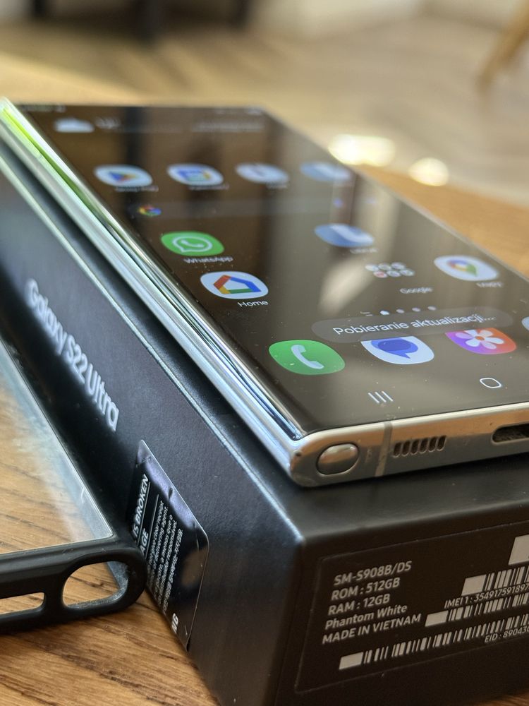 Samsung S22 Ultra 512/12 JAK NOWY! Igła bez rys!
