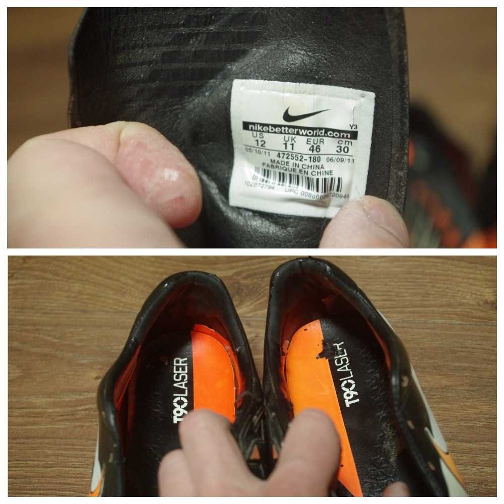 Nike Total 90 Laser 4 FG Soccer rare tf оригінал 45 розмір профecійні