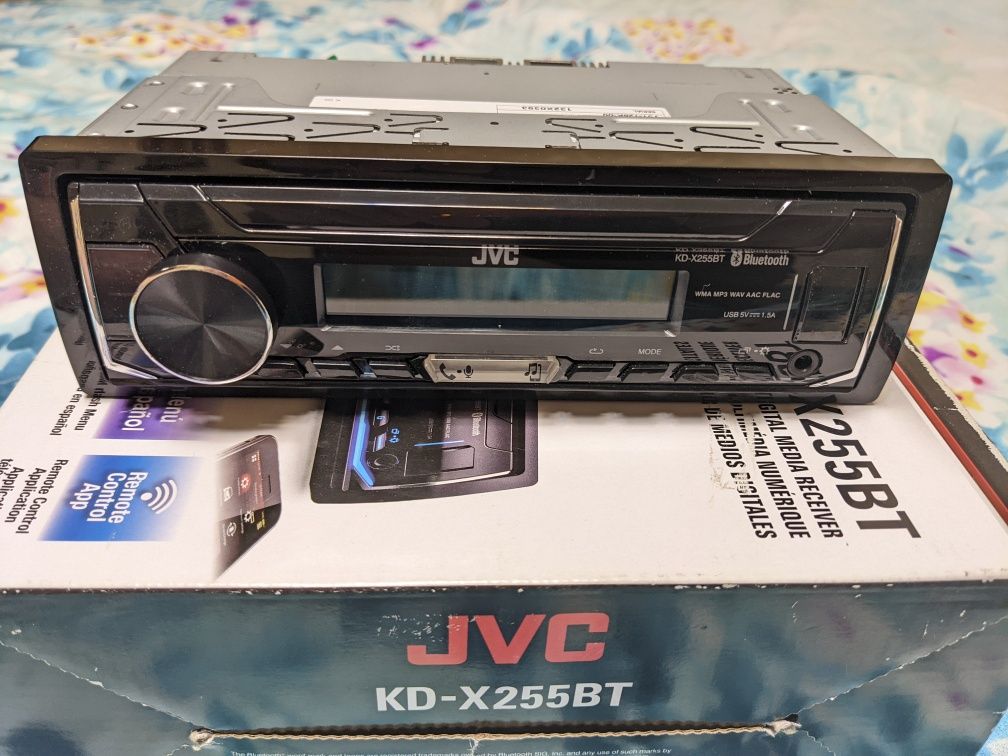 Автомагнітола процесорна JVC з usb, bluetooth, aux