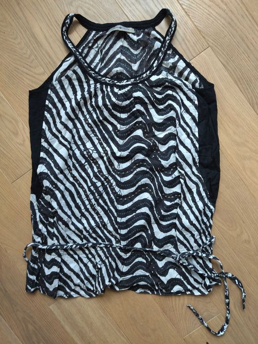 Top typu halter, ala zebra, z paskiem, L, Cache cache